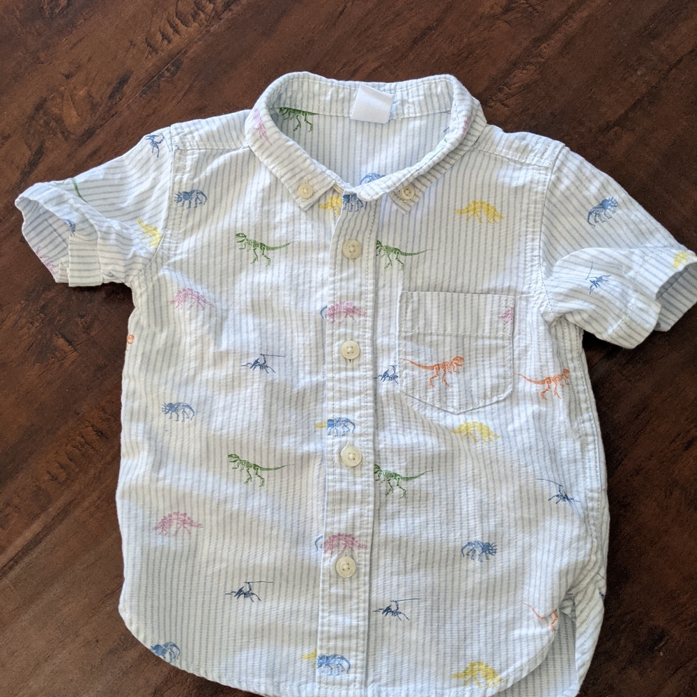 Baby Gap toddler dinosaur button up
